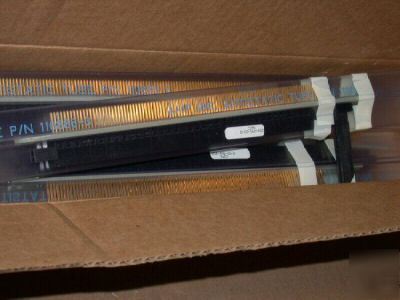 Qty 6 amp 650384-1 linear zif pcb edge connectors â€“ nos