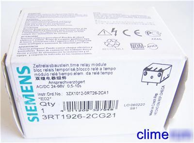 Siemens 3RT1926-2CG21 time relay module nifb