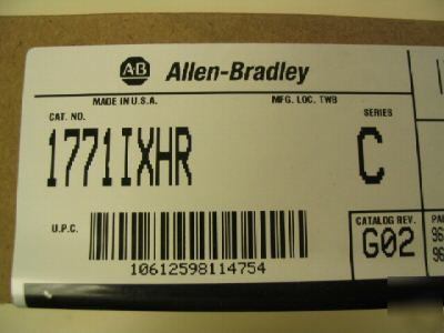 * * allen-bradley 1771-ixhr series c *sealed*