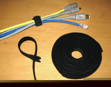 25 reusable velcro straps cable tie 3/4