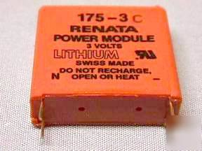 5 renata 175-3C 3V lithium power modules