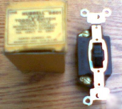 Hubbell HBL9601 switch 10/5 125/250 v toggle momentary