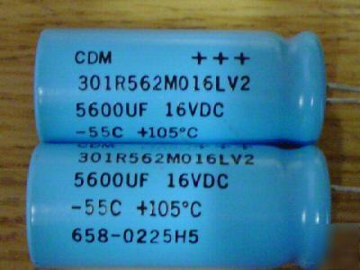 New 20 cdm 16V 5600UF low esr 105C radial capacitors 