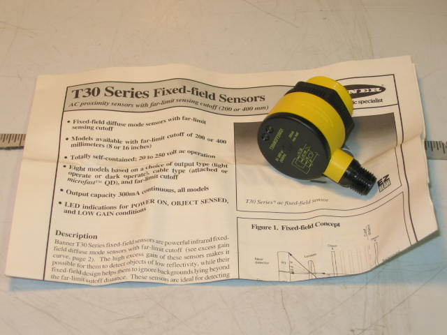 New banner ez-beam T30 series sensor T30AW3FF200Q1