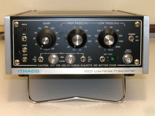 New ithaco 1201 low noise pre amplifier, batteries