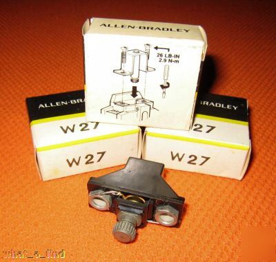 New lot 3 allen bradley thermal overload heater W27 