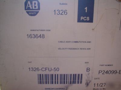 Nib allen bradley comms. cable - 1326 cfu 50 b - b 