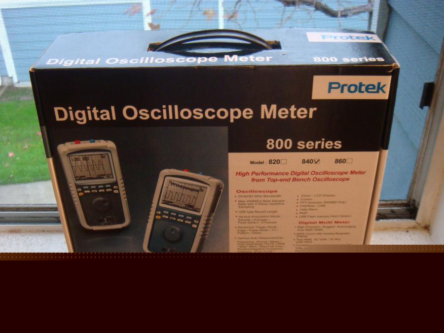 Protek 840 hand held oscilloscope 40MHZ dso/dmm 