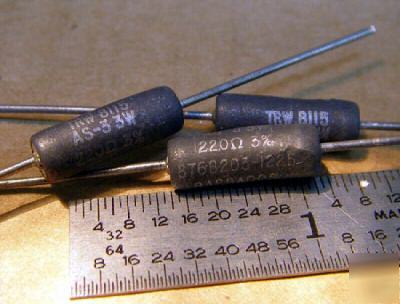 220 ohm 3% @ 3W wirewound trw power resistors (25PCS)