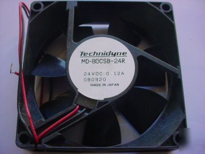 24 vdc .12 amp fan md-80CSB-24R (qty 8 ea)