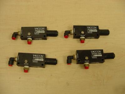 (4) vaccon VP20-90M vacuum pump, used. =