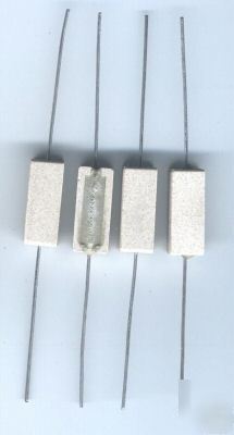 5 watt power resistors 125 ohm lot of 4 made in usa