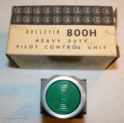 Ab allen bradley 800H green push button pilot control