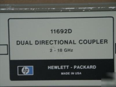 Hp 11692D dual directional coupler 2-18 ghz, 20DB