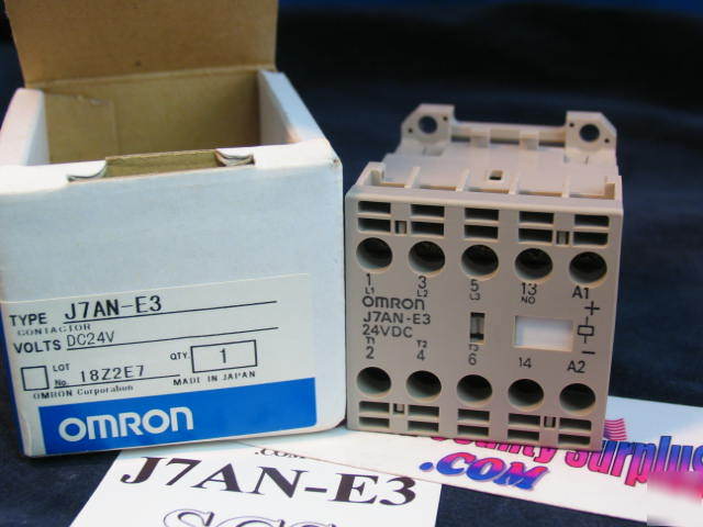 J7AN E3 omron 24 vdc contactor 18Z2E7 