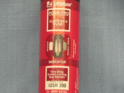 Littelfuse indicator 200A fuse 600V idsr 200 frs-r-200