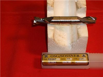 Osg sossner 15/32 double end mill 2FLT sq part# 52297