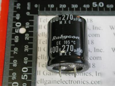 Rubycon 270UF 400V mxc 105'c electrolytic capacitor 