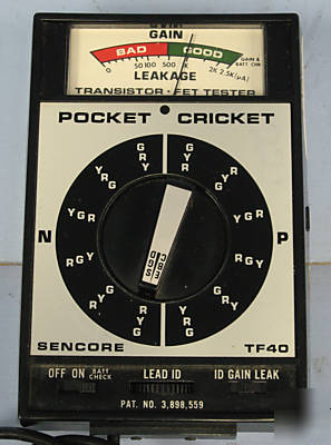 Sencore TF40 pocket cricket transistor & fet tester