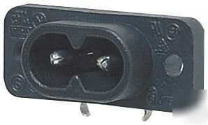  figure 8 inlet pcb mount , rohs