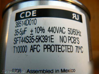 2 allied air 89M74 capacitors cat # R38514D010 