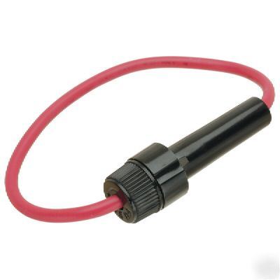 20MM 20A in-line fuseholder 250V black. rohs.bulk.more