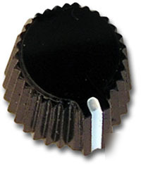 Control panel knob 598 black gloss d-shaft knobs 25 pc.