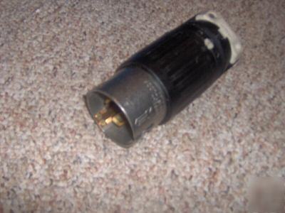 Hubbell- 50 amp- 250 v twist- lock plug, 