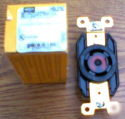 Hubbell HBL2760 30 277/480 volt 3 Ã¸ L19-30R receptacle