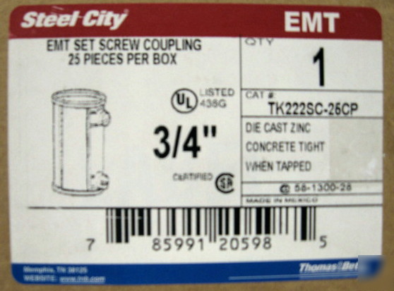 New 25 pack - 3/4