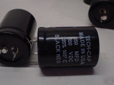 New 2PCS 350V 150UF 105C snap-in capacitors 