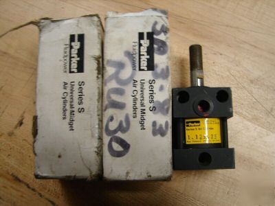 New lot (3) parker midget cylinders air 1 1/8 bore 1/4