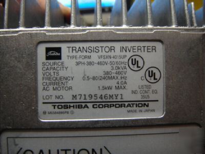 Used toshiba vfsxn-4015UP transistor inverter