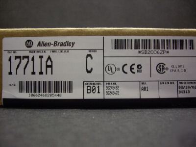 Allen bradley ab plc 5 i/o 1771-ia /c 