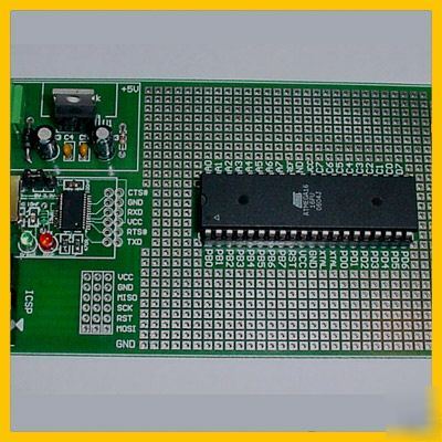 Atmel avr development board with usb ftdi & programmer