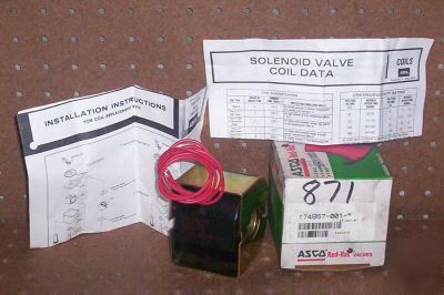 New asco 120V coil kit 174957-0010 206409-001 d