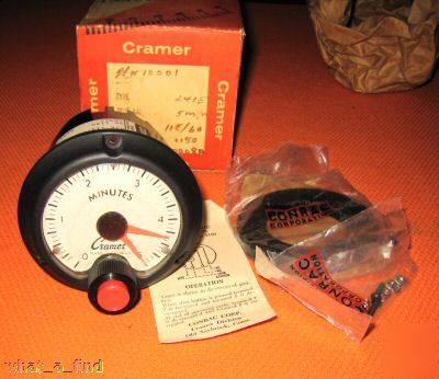 New cramer conrac 5 minute timer type 241E-a 10001 