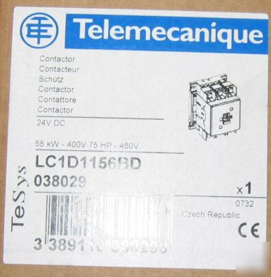 New square-d contactor LC1D1156BD 600VAC 115A 