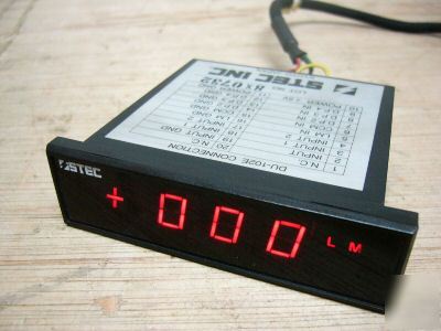 Stec inc du-102E digital flow rate display indicator